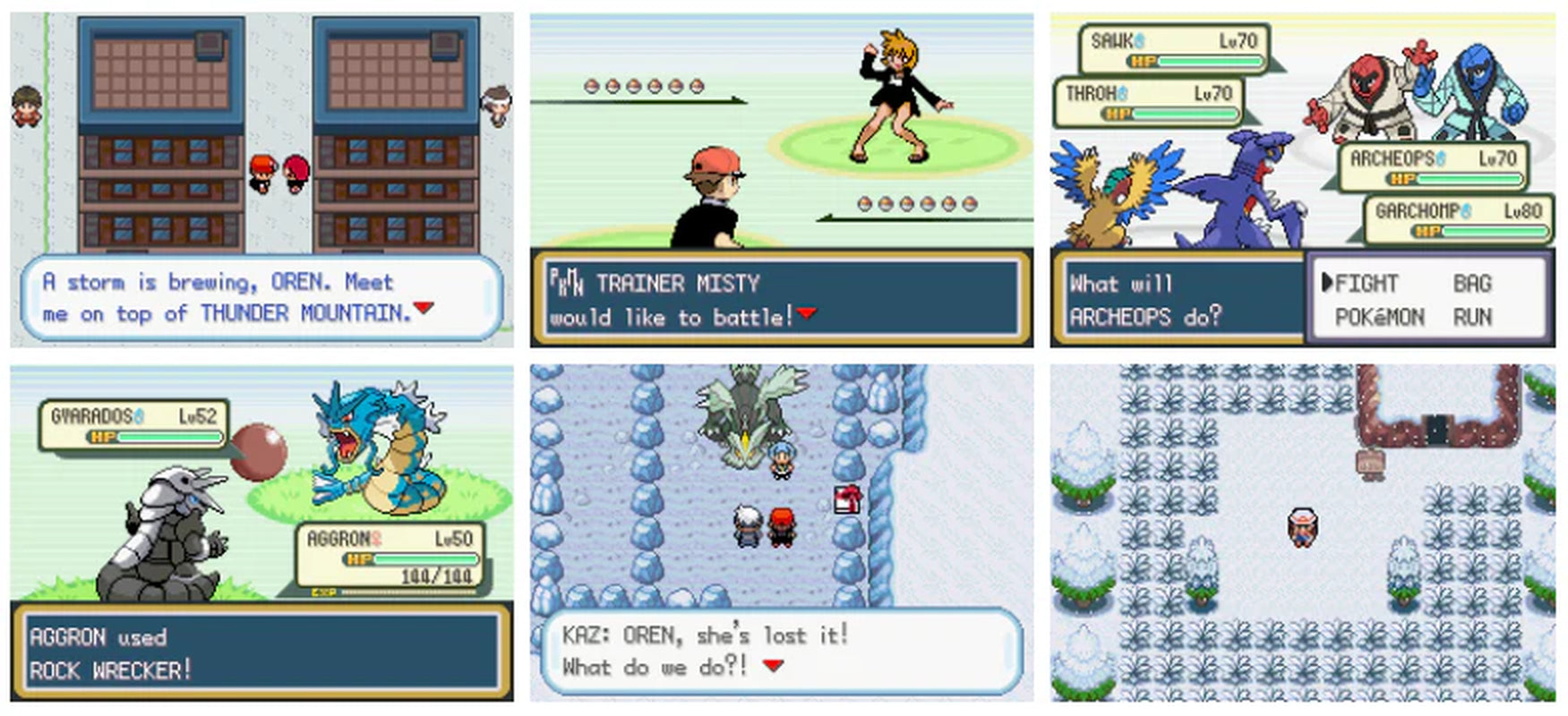 Pokemon Dark Rising GBA ROM Hack Video Game Boy Advance