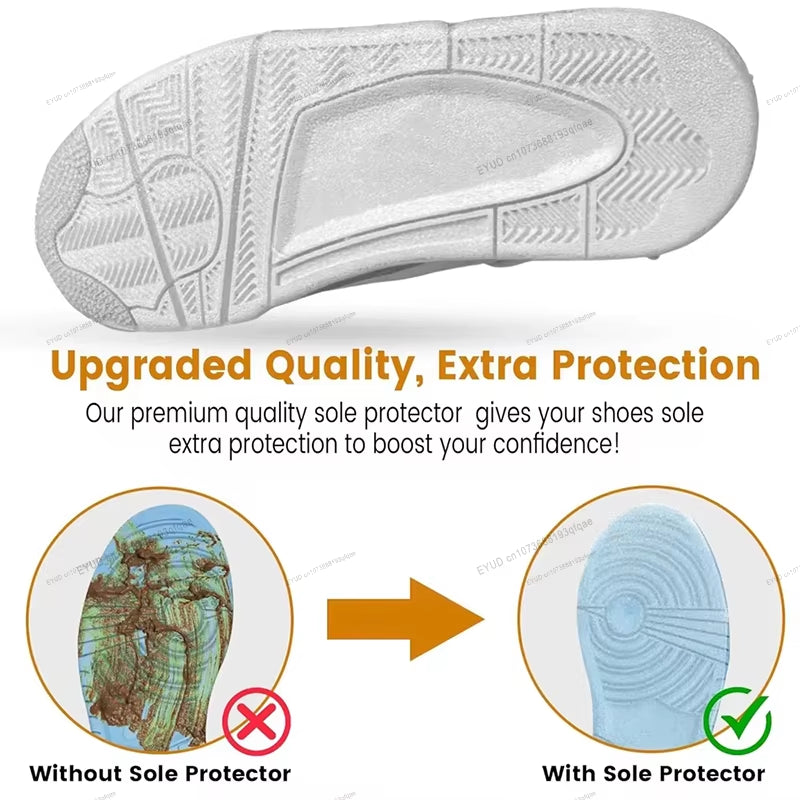 Sole Tape Sticker Transparent Anti-Slip for Sneaker Outsoles Protect Shoe from Wear Tear Sport Shoes Soles Replacement