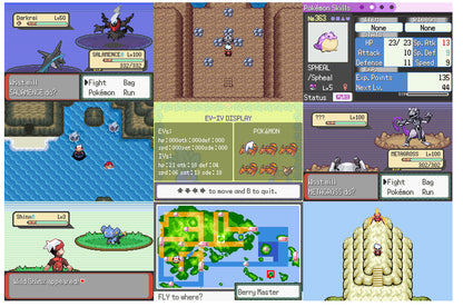 Pokemon Blazing Emerald GBA ROM Hack Video Game Custom Gameboy Advance
