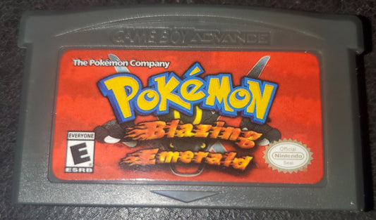 Pokemon Blazing Emerald GBA ROM Hack Video Game Custom Gameboy Advance