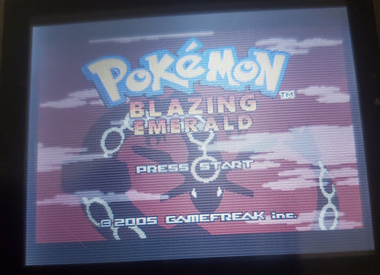 Pokemon Blazing Emerald GBA ROM Hack Video Game Custom Gameboy Advance