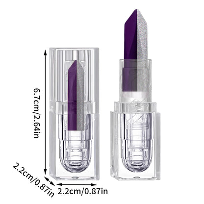 Purple Lipstick Temperature Discoloration Red Rose Moisturizing Lipstick Cosmetics Easy-To-Use Lipstick Refill