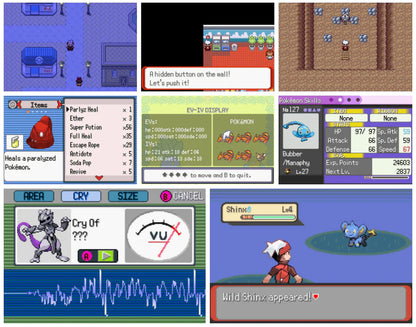 Pokemon Blazing Emerald GBA ROM Hack Video Game Custom Gameboy Advance
