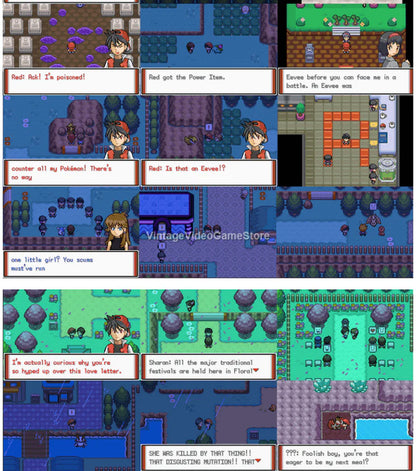 Pokemon Adventures Red Chapter GBA ROM Hack Video Game Boy Advance