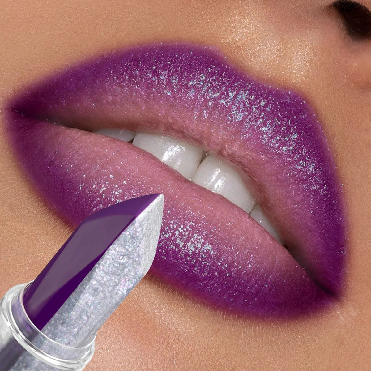 Purple Lipstick Temperature Discoloration Red Rose Moisturizing Lipstick Cosmetics Easy-To-Use Lipstick Refill