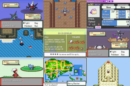 Pokemon Blazing Emerald GBA ROM Hack Video Game Custom Gameboy Advance