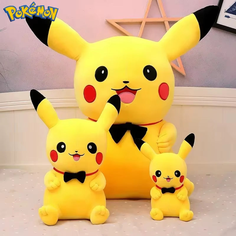40/50/60/80/100CM Big Size Pokemon Pikachu Plush Toy Kawaii Stuffed Cartoon Anime Comfortable Soft Doll Christmas Plushies Gift