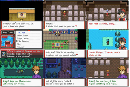 Pokemon Adventures Red Chapter GBA ROM Hack Video Game Boy Advance