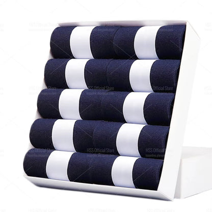 5/10 Pairs Men'S Cotton Blend Socks Black Business Men Socks Soft Breathable Summer Winter for Male Socks plus Size (6.5-14)