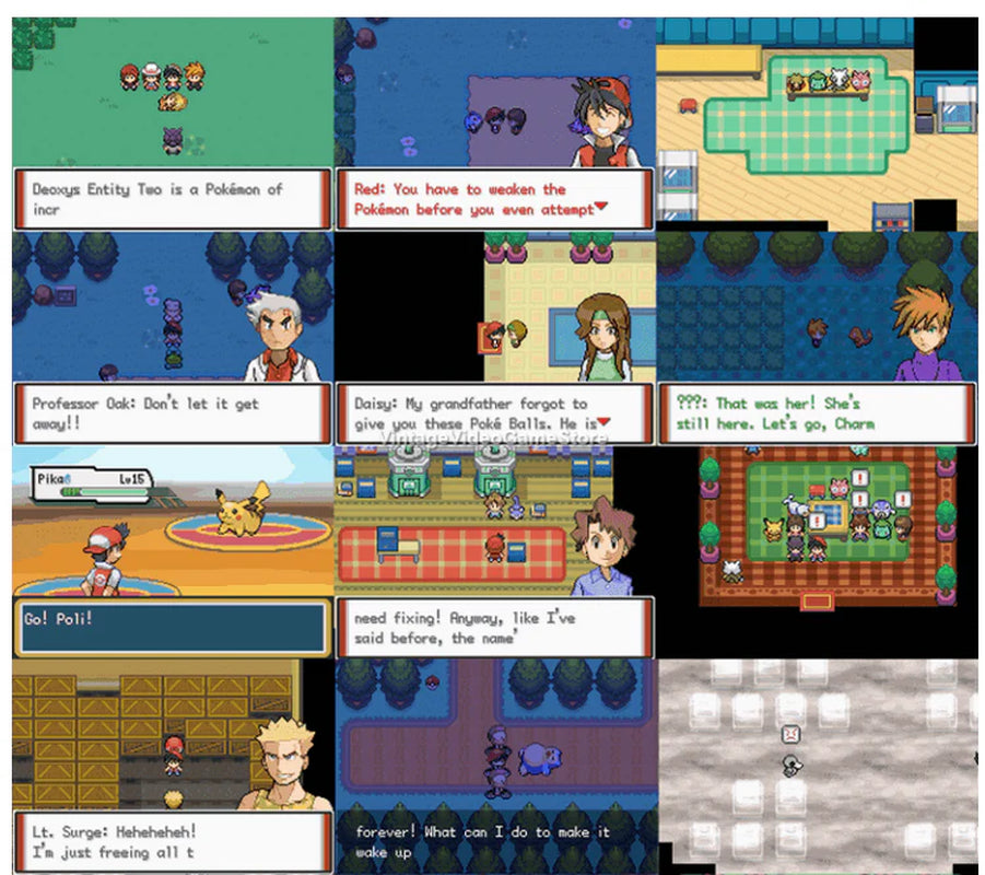 Pokemon Adventures Red Chapter GBA ROM Hack Video Game Boy Advance