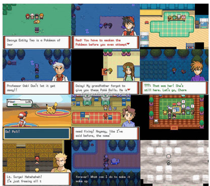 Pokemon Adventures Red Chapter GBA ROM Hack Video Game Boy Advance