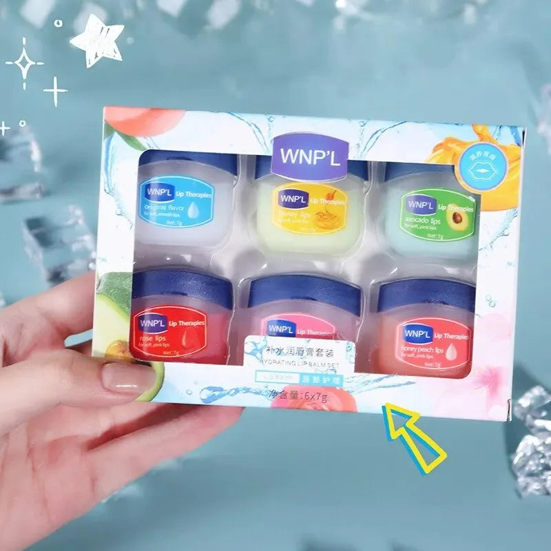 4/6/8Pcs Moisturizing Lip Balm Set Whitening Moisturizing Base Natural Plant Base Moisturizing Crack Lip Care Jelly Moisturizer
