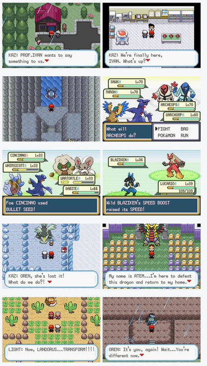 Pokemon Dark Rising GBA ROM Hack Video Game Boy Advance