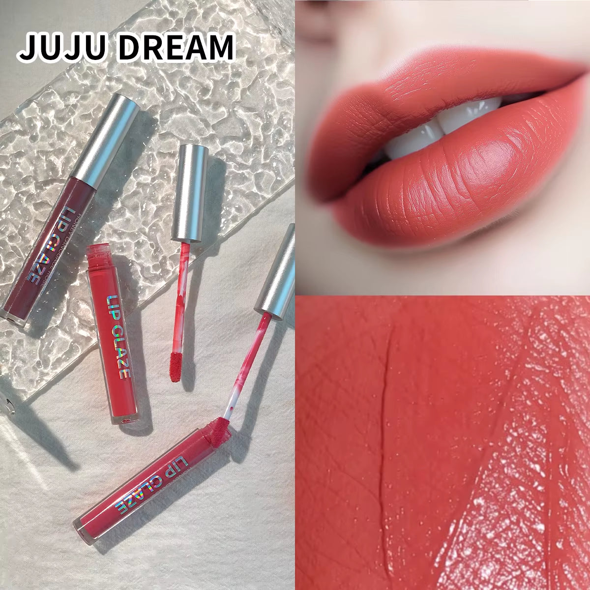 10 Pcs Long-Lasting Nude Lip Gloss Matte Satin Lipstick Waterproof Liquid Lipstick Moisturizing Lip Gloss
